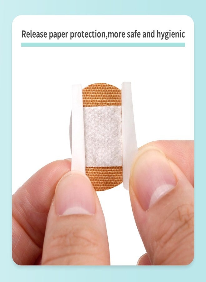 AndicAge 100PCS Adhesive Spot Bandage 1 Inch Elastic Fabric Round Adhesive Bandages with Non-Stick Pad for Hands, Arms Small Wounds,1 Boxes - Image 4